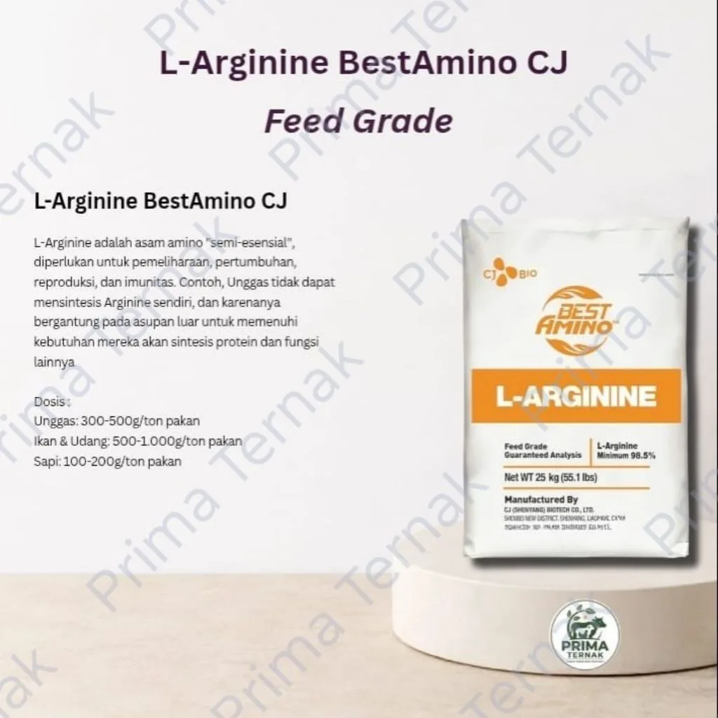 L- Arginine BestAmino CJ 25 kg Amino Esensial untuk Ternak