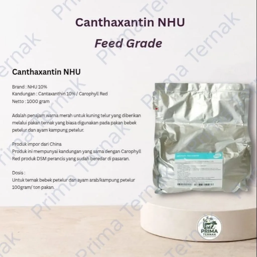Canthaxantin NHU Pigmen Red untuk Hewan