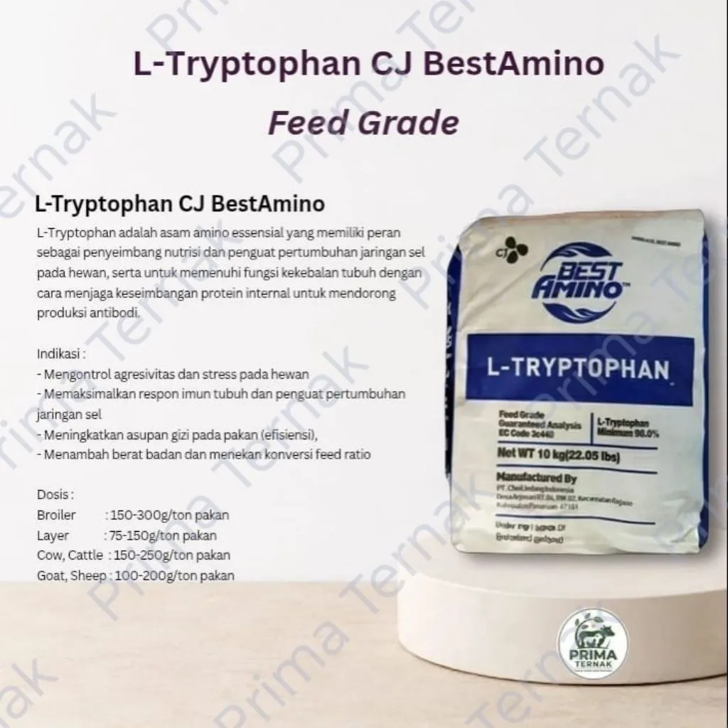 L-Tryptophan CJ BestAmino Amino Esensial untuk Pakan Ternak 100 gr